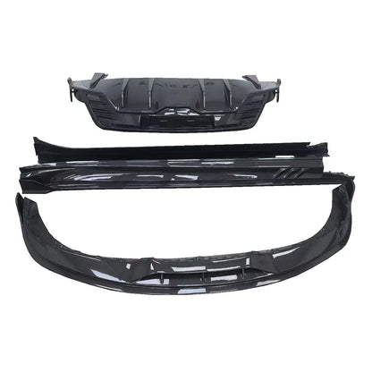 Porsche Taycan - TCH Style Carbon Fiber Aerodynamic Body Kit