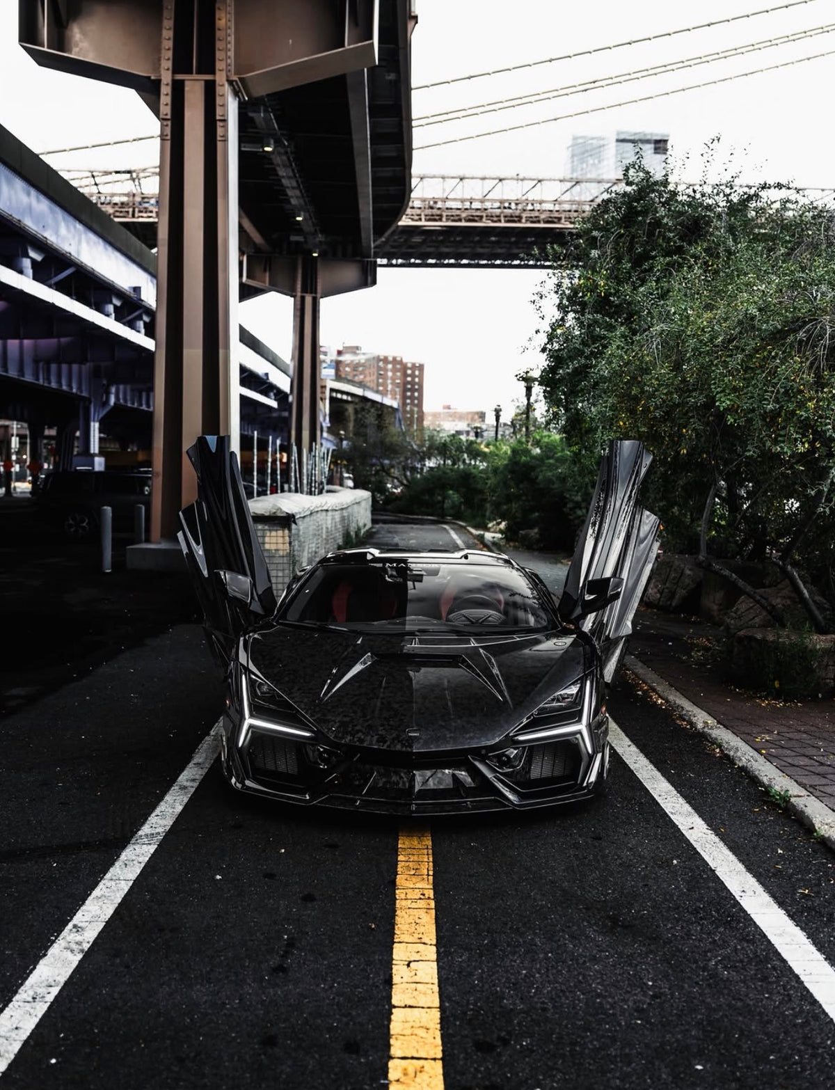 Lamborghini Revuelto - MSY Style Prepreg Dry Carbon Fiber Middle Air Splitter