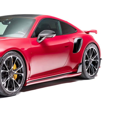 Porsche 992 Turbo S (2020–2023) - TC Style Dry Carbon Fiber Side Skirts