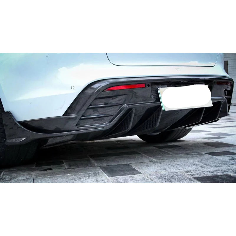 Porsche Taycan - TCH Style Carbon Fiber Aerodynamic Body Kit