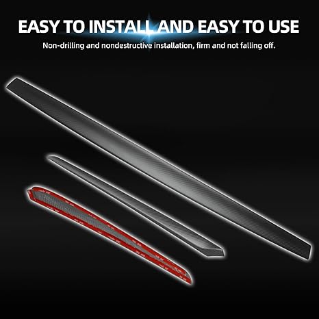 Tesla Model 3 & Model Y (2020–2023.5) – Matte Dry Carbon Fiber Dashboard Cover & Door Trim Panel Set (3PCS)