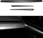 Tesla Model 3 & Model Y (2020–2023.5) – Matte Dry Carbon Fiber Dashboard Cover & Door Trim Panel Set (3PCS)