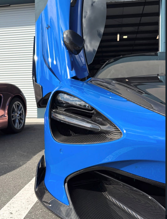 McLaren 720S / 750S / 765LT - Carbon Fiber Headlight Trim Replacements