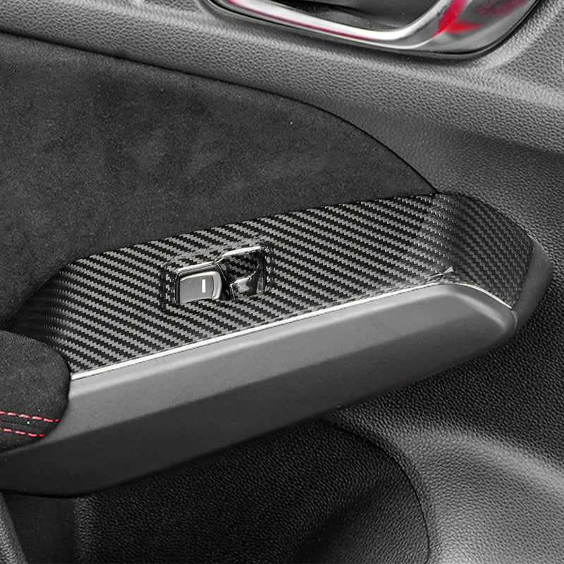 Honda Civic Type R FL5 (2023–2025) – Carbon Fiber Door Switch Button Panel Kit (4PCS)