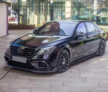 Mercedes-Benz W222 S-Class Sedan – Carbon Fiber Side Skirt Extensions