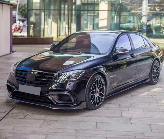 Mercedes-Benz W222 S-Class Sedan – Carbon Fiber Side Skirt Extensions