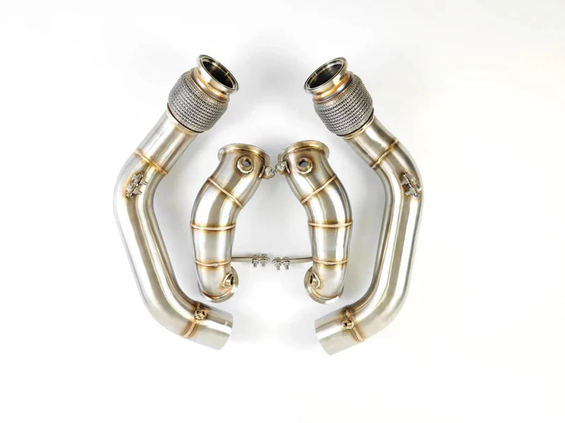 BMW M5 F90 / M8 S63 4.4T - Exhaust Downpipe with Air Intakes Combo