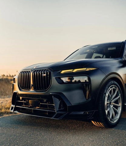 BMW X7 G07 (2019–2026) - Gloss Black ABS 3-Piece Front Lip