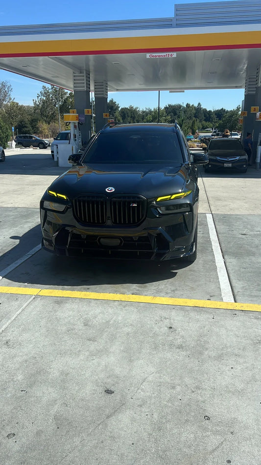 BMW X7 G07 (2019–2026) - Gloss Black ABS 3-Piece Front Lip