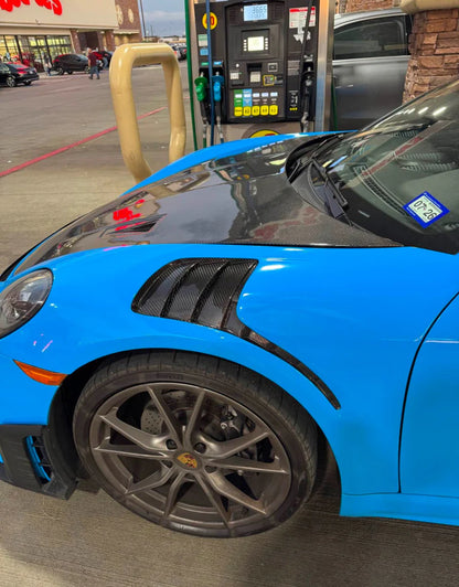 Porsche 718 Boxster / Cayman - Carbon Fiber Vented Fenders