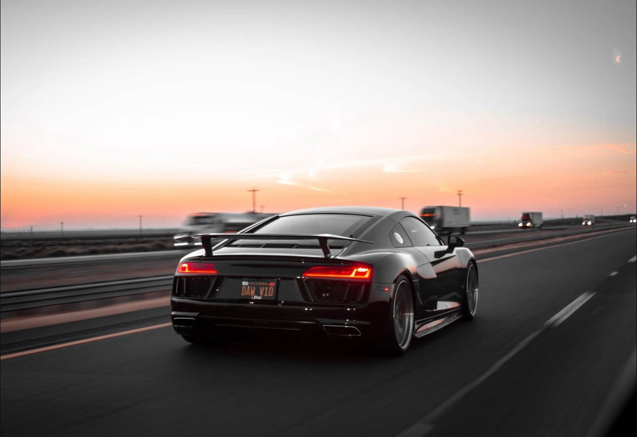Audi R8 Gen 2 V Style Carbon Fiber Wing