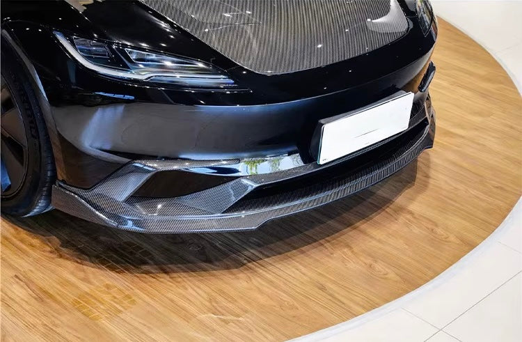 Tesla Model 3 Highland 2024–2026 – DP Style Carbon Fiber Front Lip