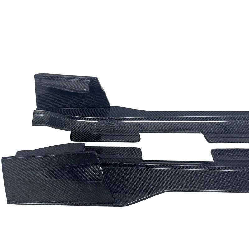 Porsche Taycan J1 - RZ Style Carbon Fiber Side Skirts