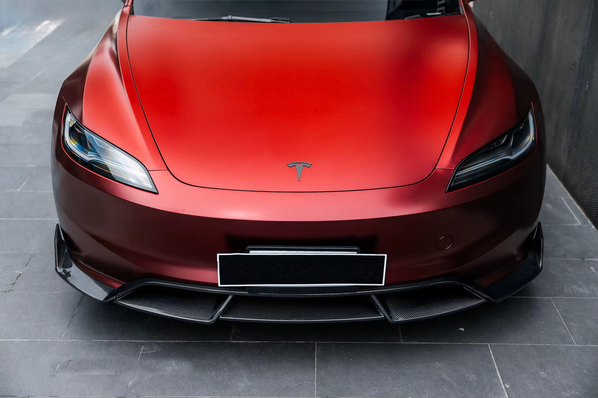 Tesla Model 3 Highland – C Style Carbon Fiber Front Lip