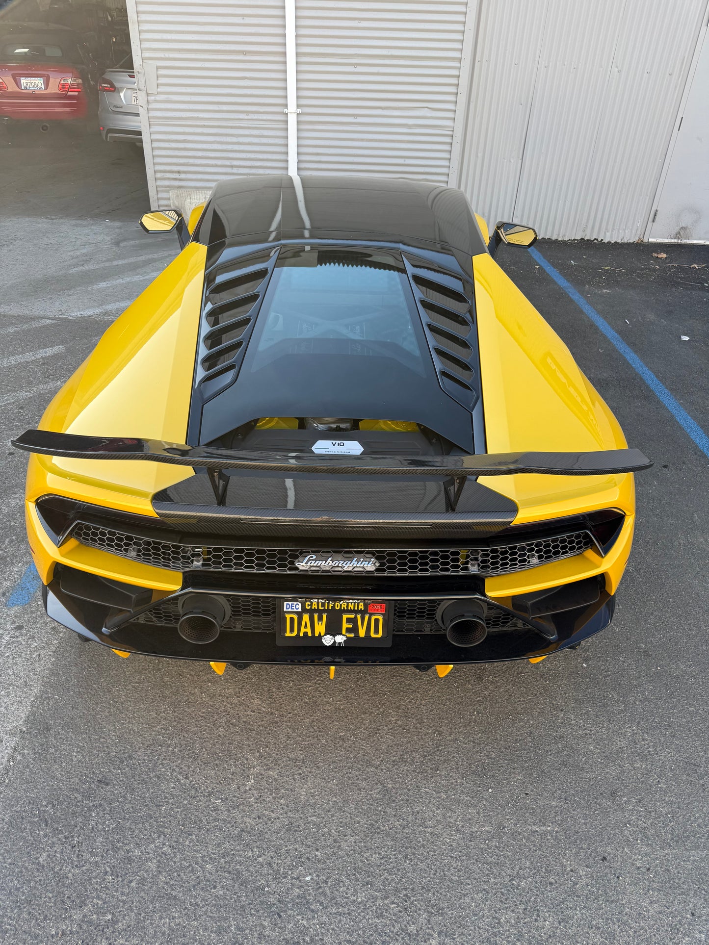 Lamborghini Huracán - 1016 Style Carbon Fiber Rear Wing with Deck Lid