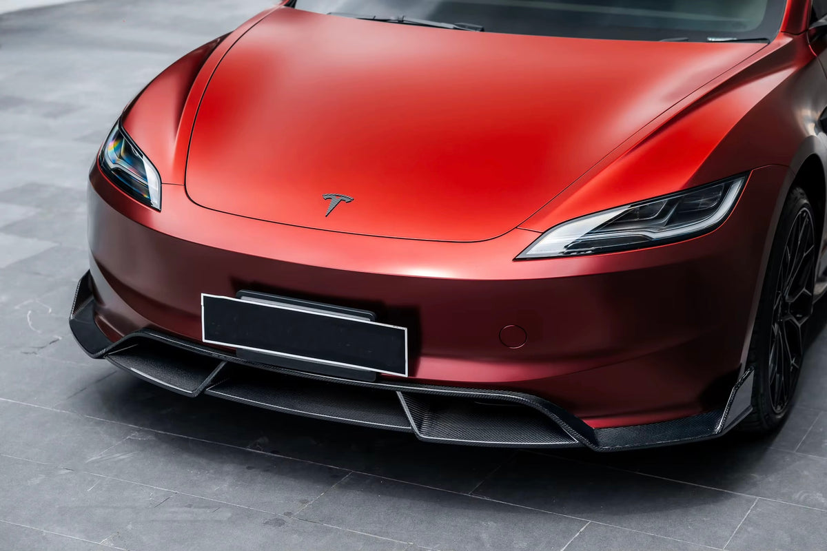 Tesla Model 3 Highland – C Style Carbon Fiber Front Lip