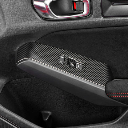 Honda Civic Type R FL5 (2023–2025) – Carbon Fiber Door Switch Button Panel Kit (4PCS)