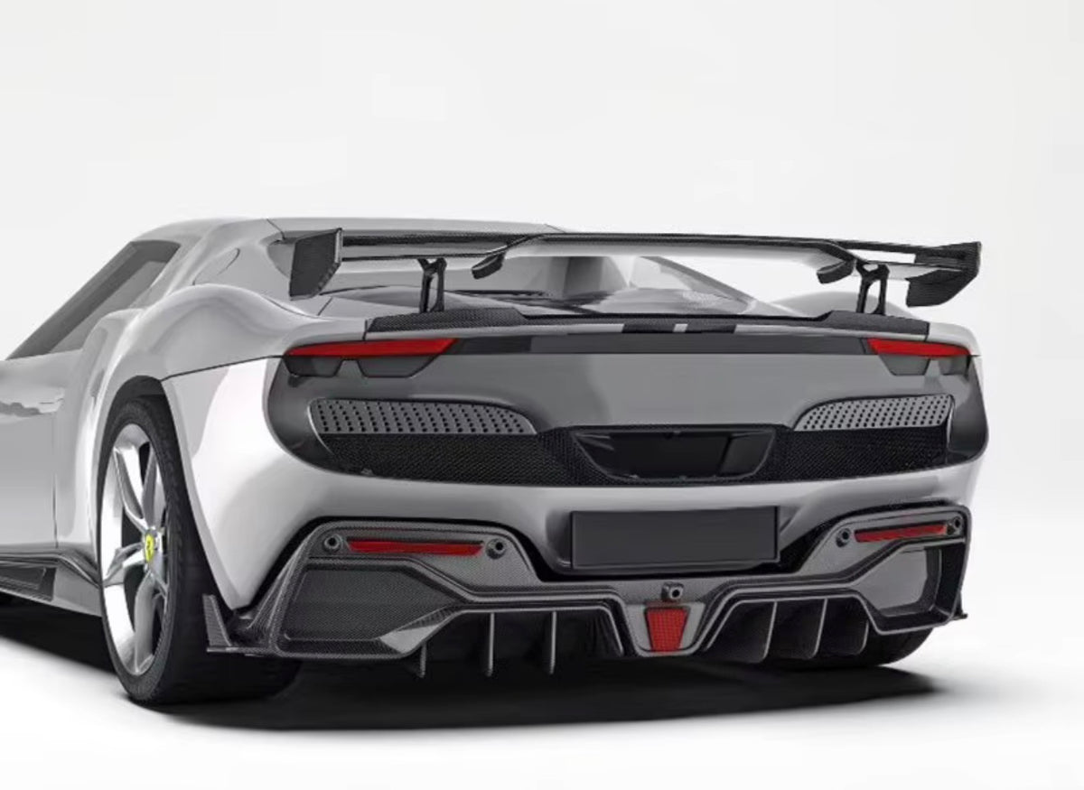 Ferrari 296 GTB/GTS - Prepreg Carbon Fiber Rear Spoiler Wing