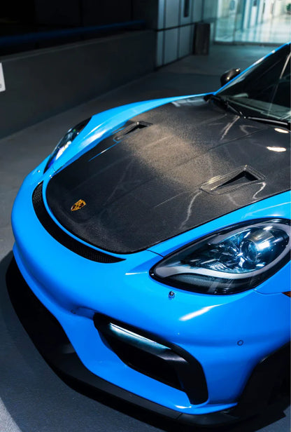 Porsche 718 Boxster / Cayman / GT4 / GT4RS – Carbon Fiber Hood