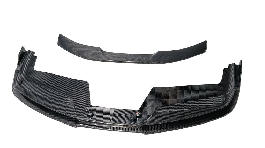 Ferrari 488 GTB 2015-2018 - V Style Carbon Fiber Front Bumper Splitter Lip