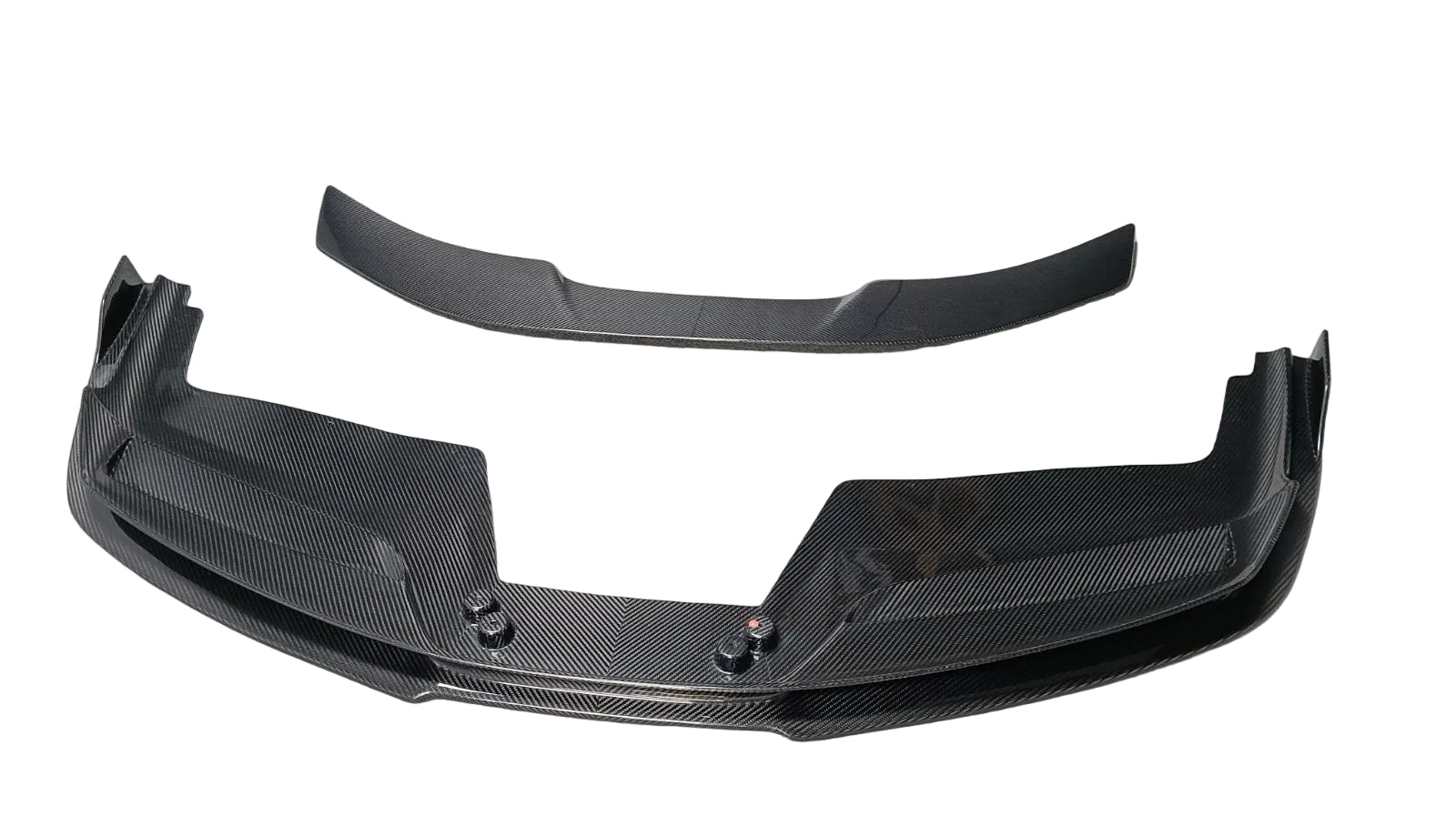 Ferrari 488 GTB 2015-2018 - V Style Carbon Fiber Front Bumper Splitter Lip