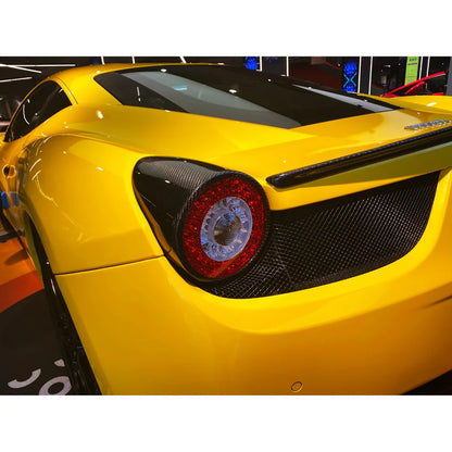 Ferrari 458 - Carbon Fiber Tail Light Lamp Covers