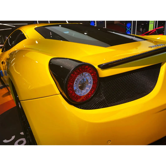 Ferrari 458 - Carbon Fiber Tail Light Lamp Covers