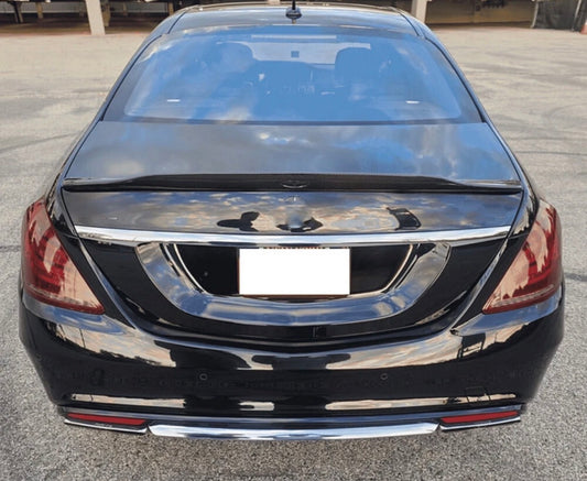Mercedes W222 - Rear Carbon Fiber Trunk Spoiler Wing
