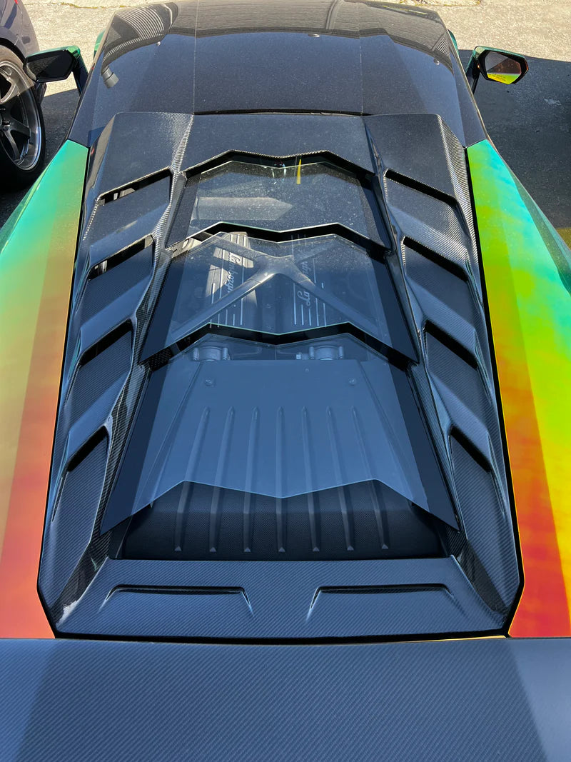 Lamborghini Huracan – Carbon Fiber Transparent Engine Cover
