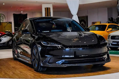 Tesla Model 3 Highland 2024–2026 – DP Style Carbon Fiber Front Lip