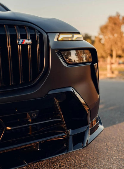 BMW X7 G07 (2019–2026) - Gloss Black ABS 3-Piece Front Lip