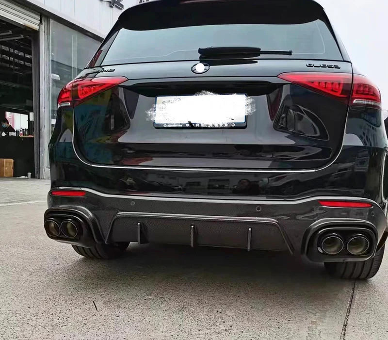 Mercedes-Benz C167 GLE Coupe GLE350/GLE450/GLE53/GLE63 AMG (2020–2025) – Carbon Fiber Rear Diffuser with Exhaust Tips