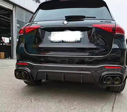 Mercedes-Benz C167 GLE Coupe GLE350/GLE450/GLE53/GLE63 AMG (2020–2025) – Carbon Fiber Rear Diffuser with Exhaust Tips