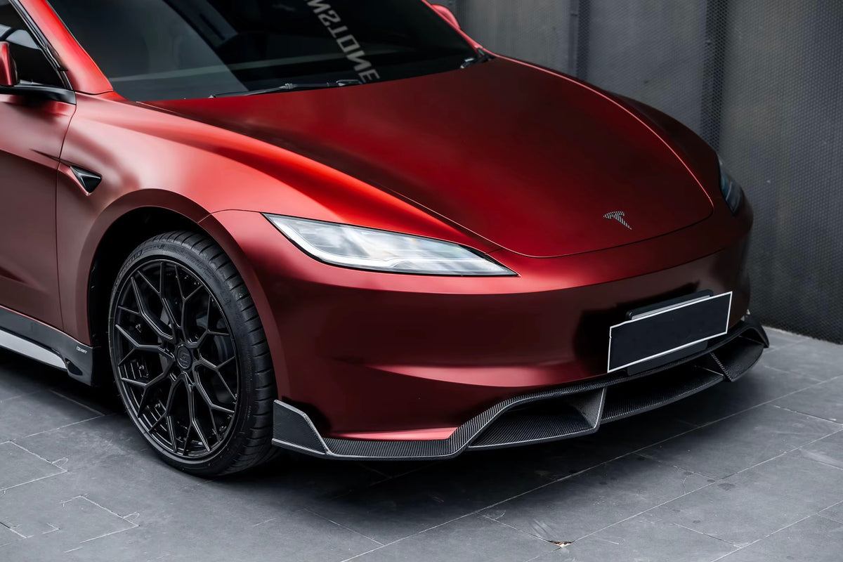 Tesla Model 3 Highland – C Style Carbon Fiber Front Lip