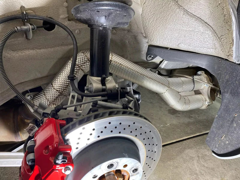 Porsche 718 GT4 / GTS / Spyder - Performance Race Down Pipes with Heatshield
