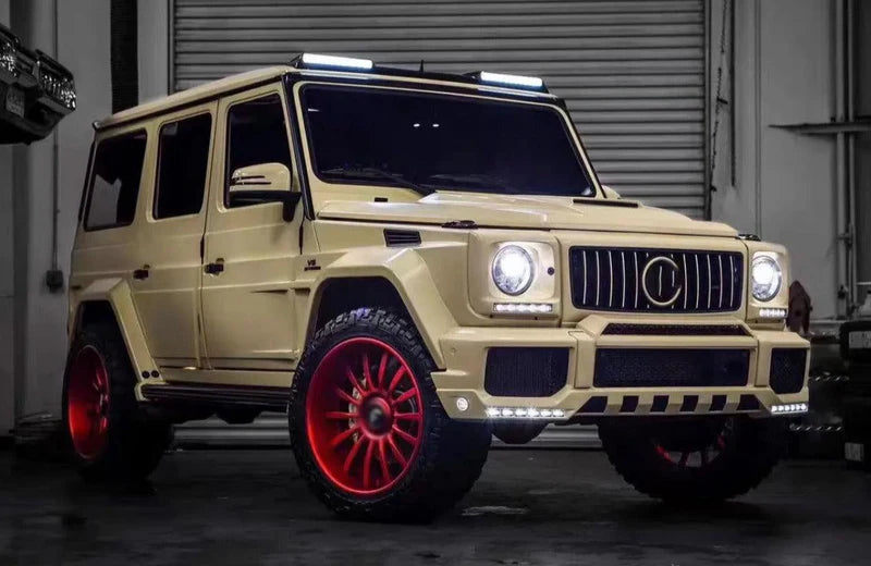 Mercedes-Benz G Wagon W463/W464 G550 G63 (2019+) - Carbon Fiber Front Roof Spoiler with Light