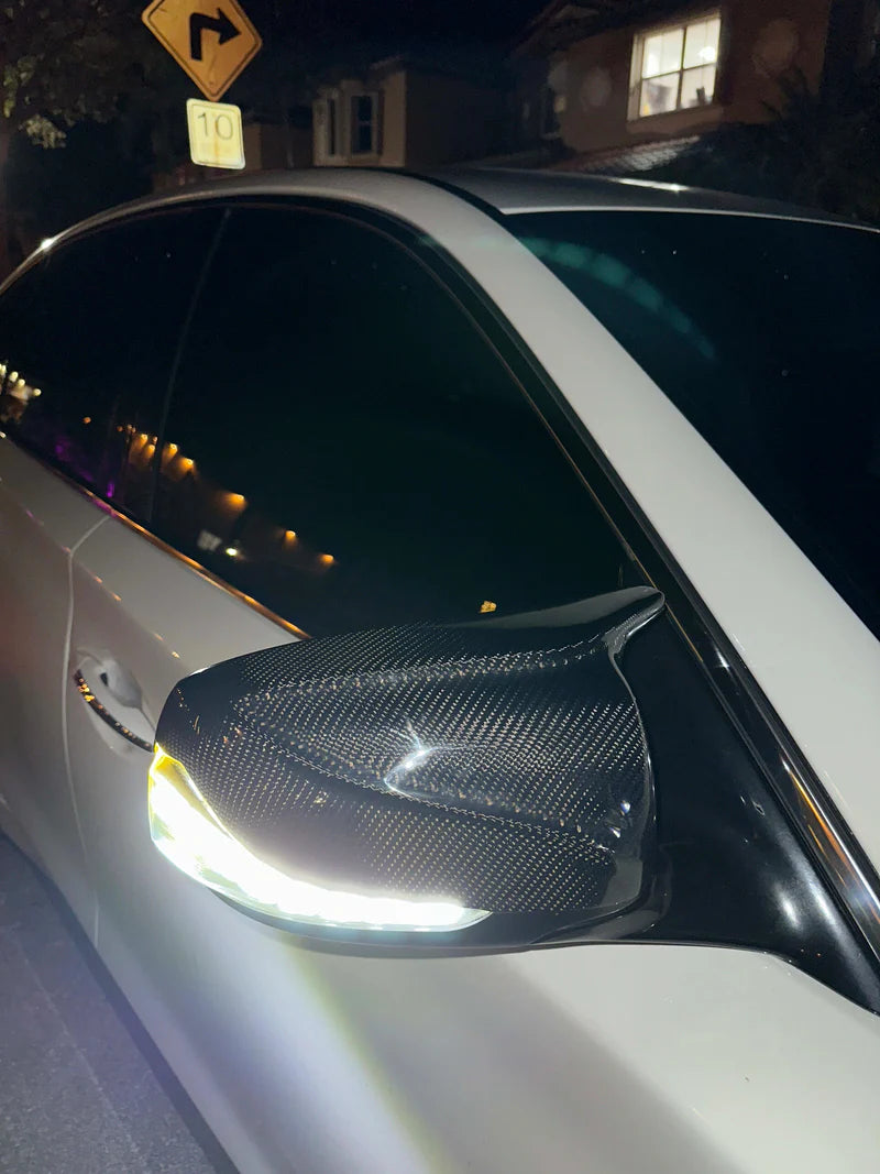 Infiniti Q50 / Q60 - M Style V2 Carbon Fiber Side Mirror Cap Replacement
