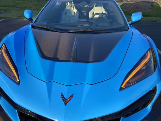 Corvette C8 - ST Style Carbon Fiber Hood