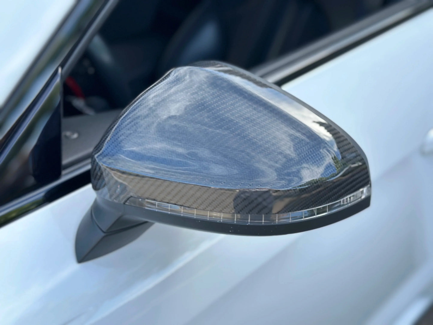 Audi A5, S5 & RS5 B9/B9.5 (2017-2024) - OEM Style Carbon Fiber Mirror Cap Set