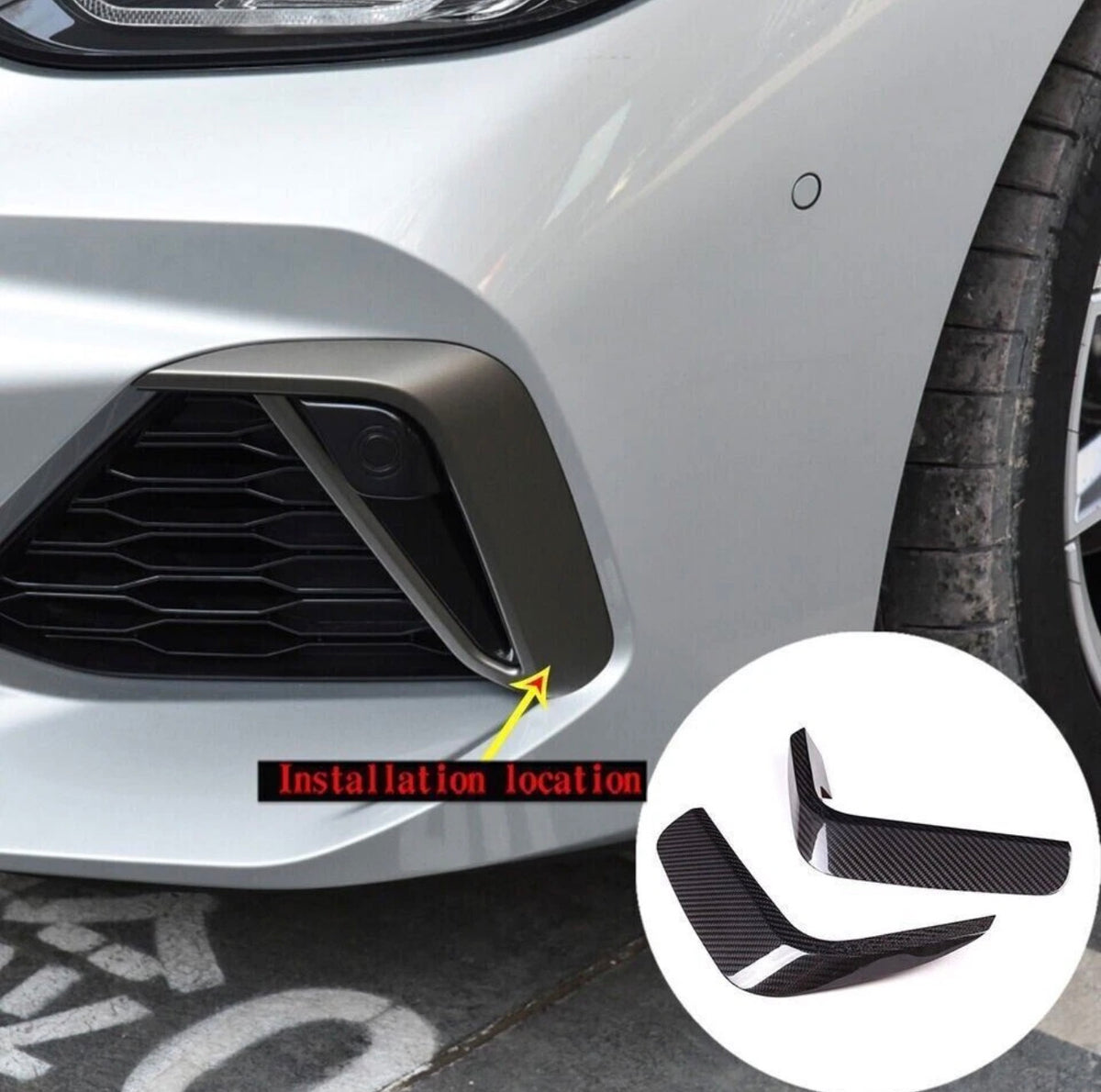 BMW Z4 G29 - Carbon Fiber Front Bumper Corner Cover Trim