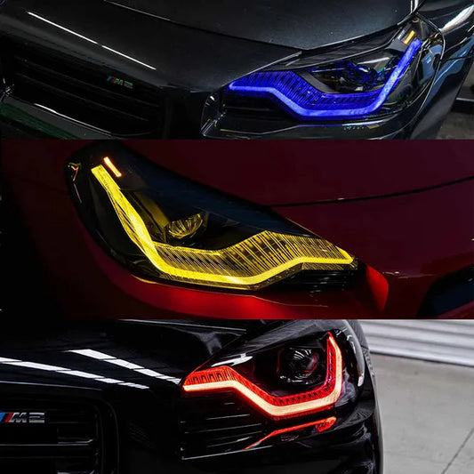 BMW M2 G87 & G42 220i / 230i / 240i – RGB DRL Headlight Module Set