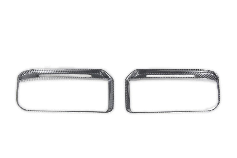 Mercedes-Benz G Wagon W464 G350 G500 G63 (2022-2024) - BRB G900 Style Carbon Fiber Front Bumper Light Trim Set