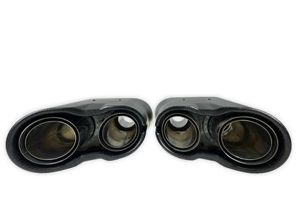 Mercedes-Benz G Wagon W464 G350/G500/G63 (2022–2024) - BRB G900 Style Carbon Fiber Illuminated Exhaust Tips Set