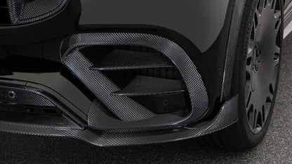 Mercedes-Benz C167 GLE Coupe (2020–2025) – BRS Style Carbon Fiber Fog Lamp Grilles
