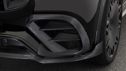 Mercedes-Benz C167 GLE Coupe (2020–2025) – BRS Style Carbon Fiber Fog Lamp Grilles
