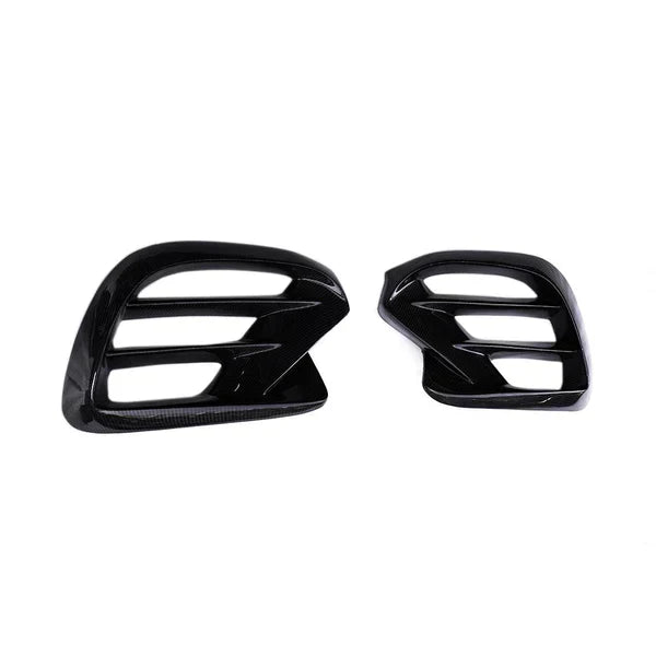 Mercedes-Benz W167 & C167 GLE450/GLE53/GLE63 AMG (2020–2025) – BRS Style Carbon Fiber Fog Lamp Grilles