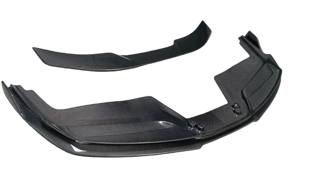 Ferrari 488 GTB 2015-2018 - V Style Carbon Fiber Front Bumper Splitter Lip