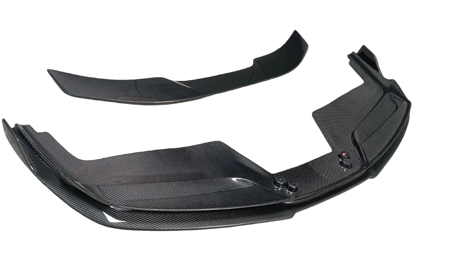 Ferrari 488 GTB 2015-2018 - V Style Carbon Fiber Front Bumper Splitter Lip