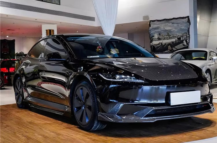 Tesla Model 3 Highland 2024–2026 – DP Style Carbon Fiber Front Lip