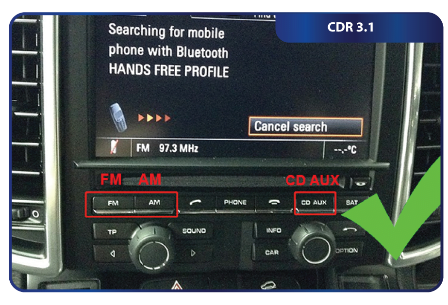 Porsche Cayman 981 - Wireless Apple CarPlay & Android Auto Interface
